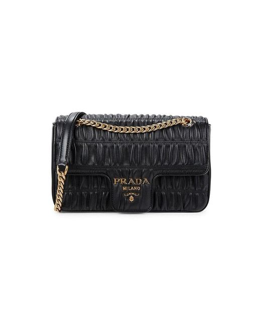 Prada Textured Leather Bag in Black Lyst