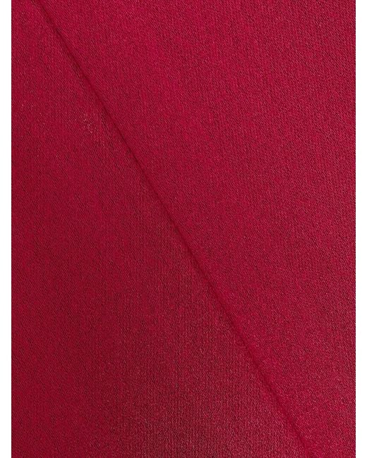 Nicholas the Label Red Lily Satin Off-The-Shoulder Minidress