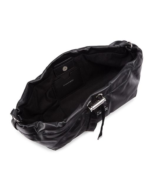 Alexander McQueen Black Leather Shoulder Bag