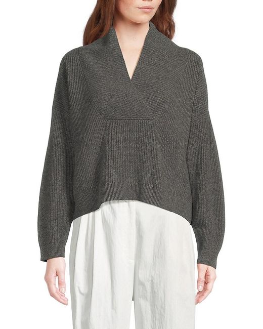 women's shawl collar cashmere sweater