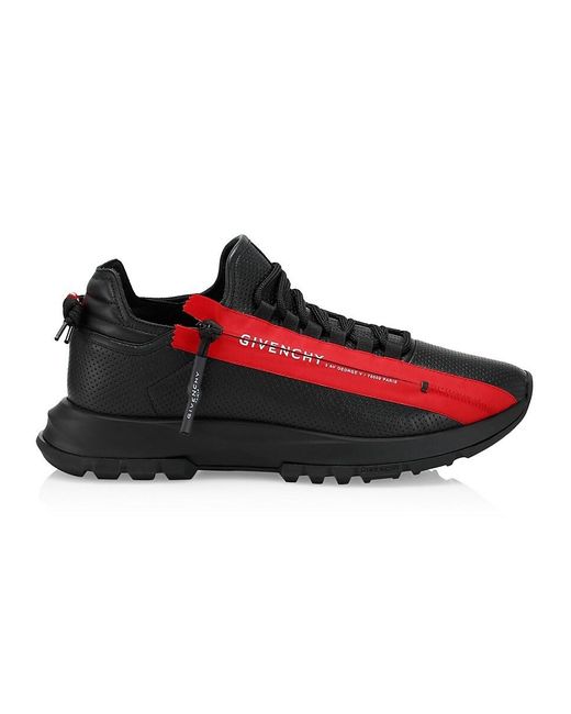 Givenchy Red Spectre Runner Zip Low-top Sneakers for men