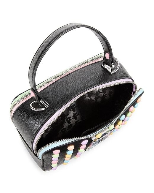 Karl Lagerfeld Pink Simone Studded Leather Camera Bag