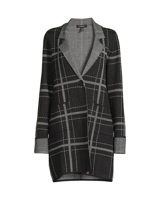 Long plaid top duster cardigan