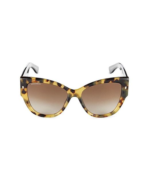 DSquared² Brown 56mm Cat Eye Sunglasses