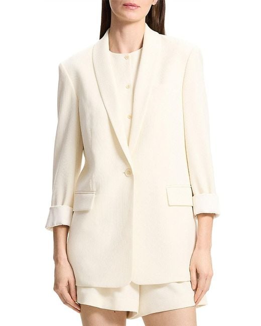 Theory Natural Shawl Collar Blazer