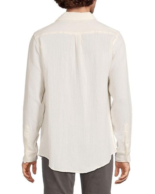 Joe's Jeans Blue Gauze Cotton Shirt for men