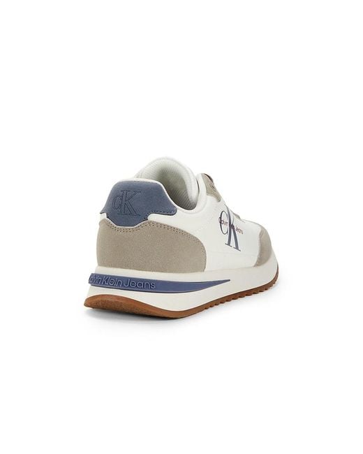 Calvin Klein White Phino Casual Low-Top Sneakers for men