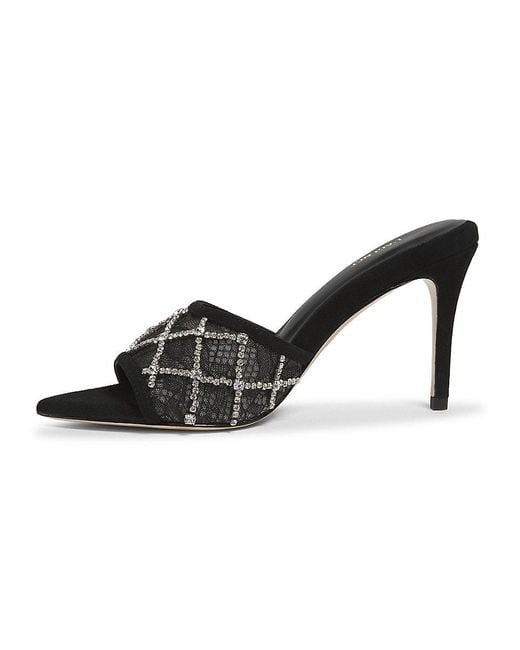L'Agence Black Fernande 85Mm Embellished Stiletto Heel Mules
