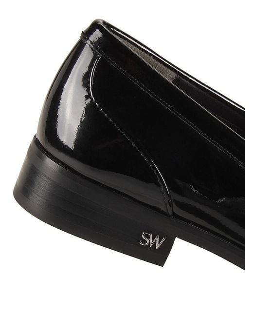 Stuart Weitzman Purple Emma Patent Leather Bow Loafers