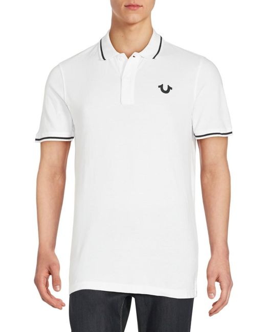 Signature Print Polo Shirt - Black 