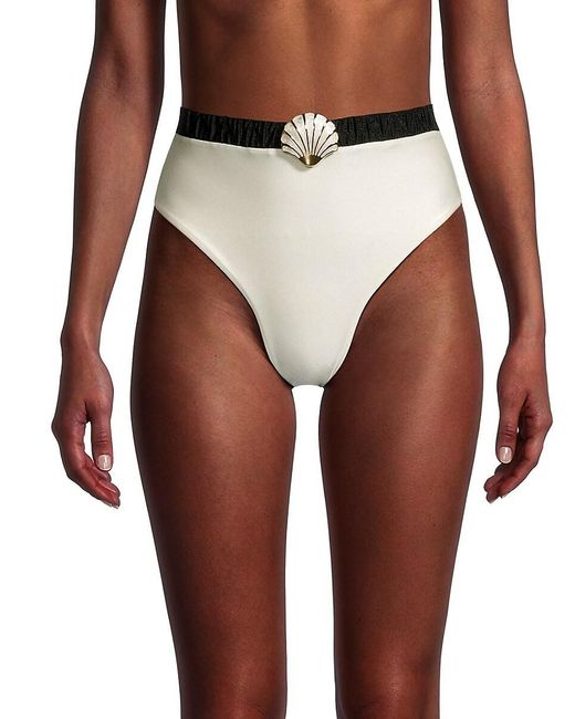 PATBO Brown Seashell-Embellished Bikini Bottom