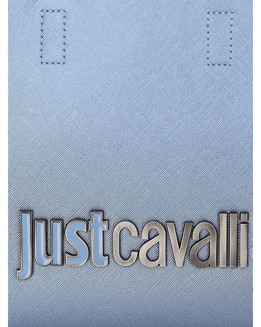 Just Cavalli Blue Mini Logo Tote