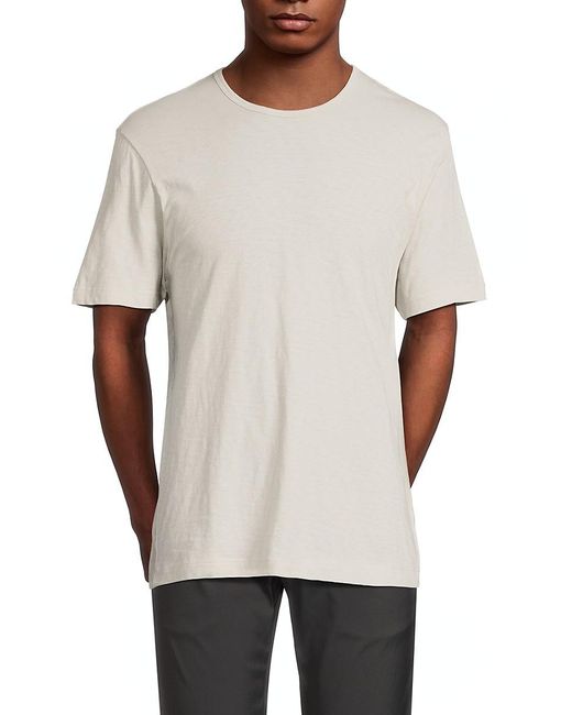 Theory White Precise Pima Cotton Tee for men