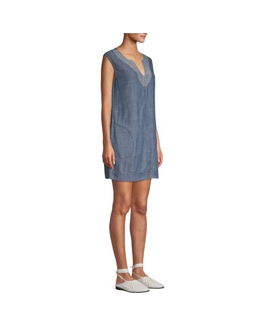 trina turk denim dress
