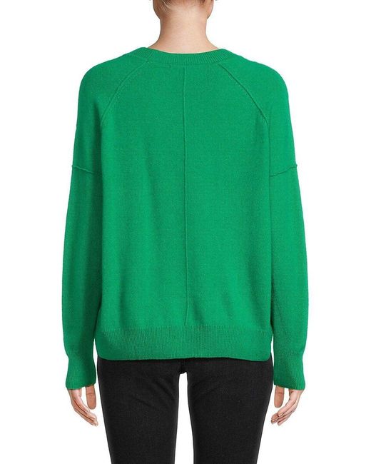 Design History Crewneck Cashmere Sweater in Green | Lyst