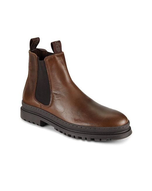 Pajar Brown Cyprus Leather Chelsea Boots for men