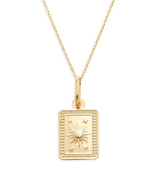 Saks Fifth Avenue Metallic 14k Yellow Gold Pendant Necklace