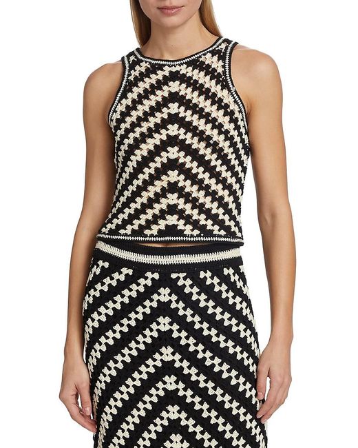 Zimmermann White Halliday Hand-Crocheted Tank