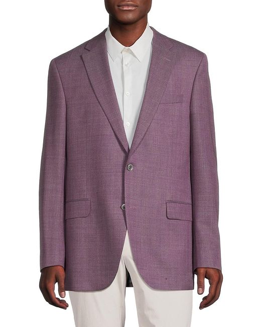 Jack Victor Conway Wool Sportcoat in Purple for Men | Lyst Canada