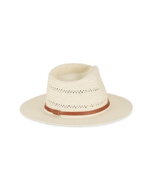 Bruno Magli White Vent Straw Hat for men