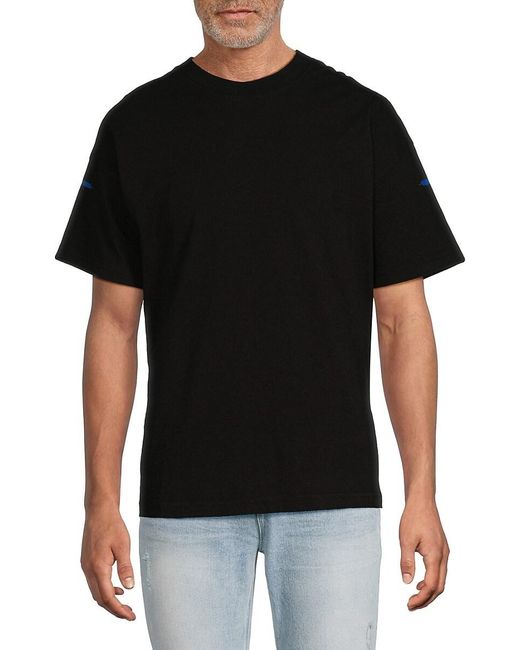 RTA Black Solid T-Shirt for men