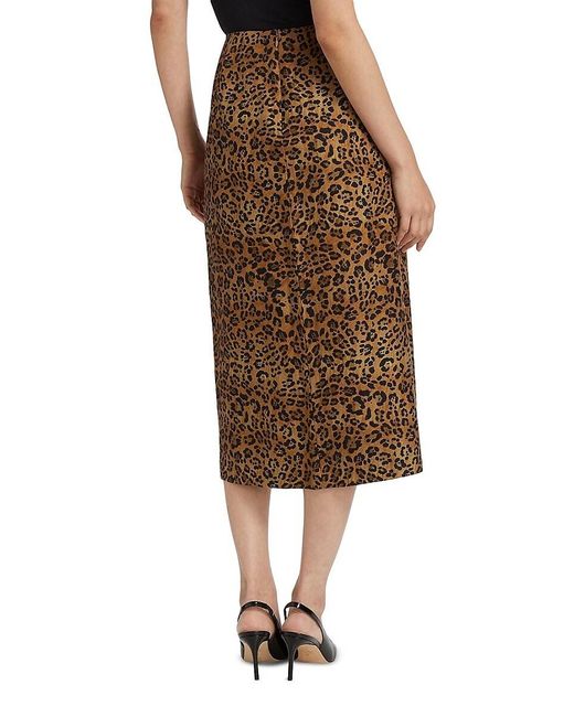Robert Graham Brown Brynn Leopard-Print Skirt