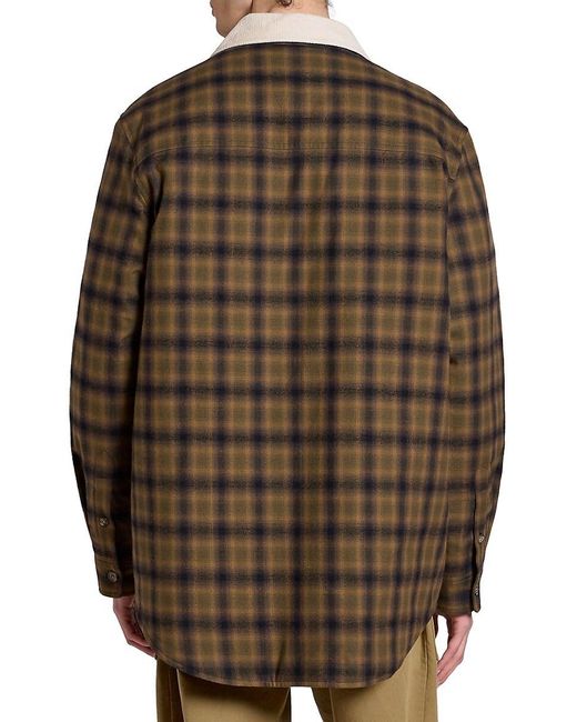 Isabel Marant Brown Steeve Plaid Overshirt for men