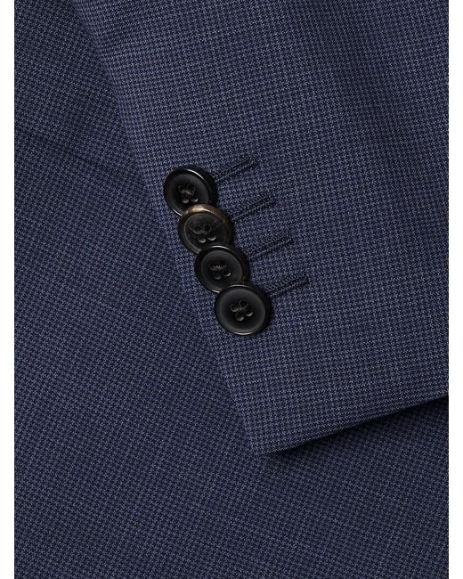 Paul Smith Blue Wool Tailored Slim-Fit Suit for men