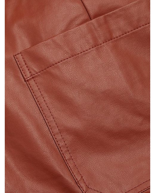 If Only Studio Black Faux Leather Wide-Leg Pants