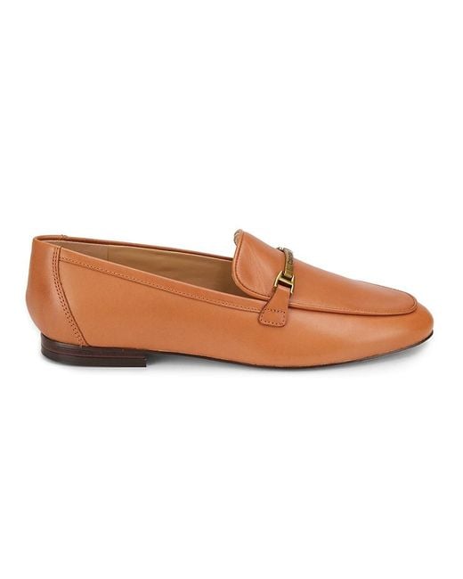 Calvin Klein Brown Sommiya Riding Bit Leather Loafers