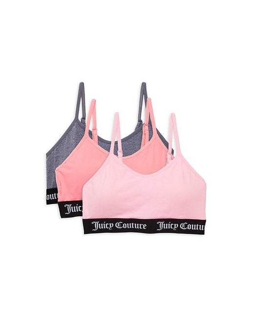 Juicy Couture Pink Jc Logo Bralette