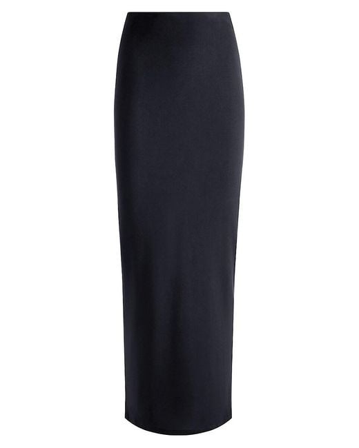 Alice + Olivia Black Agatha Jersey Maxi Skirt