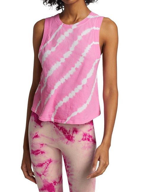 Year Of Ours Pink Tie-dye Top