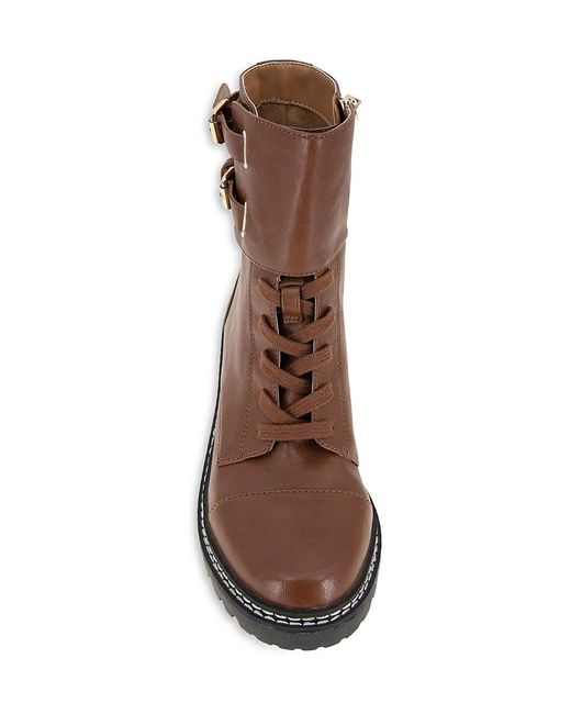 BCBGeneration Lug Sole Combat Boots in Brown | Lyst Canada