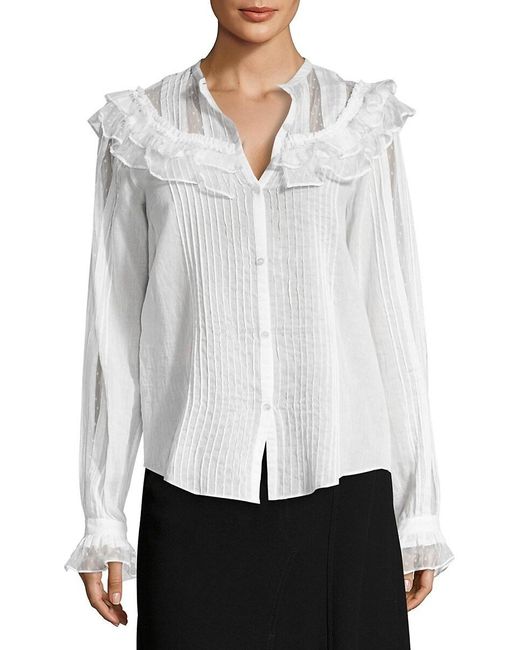 white pintuck shirt