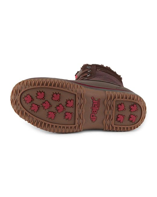 Pajar Brown Tour Faux Fur Lined Boots for men