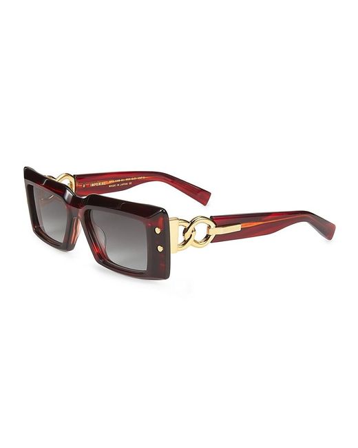 Balmain Multicolor 53mm Gradient Rectangular Sunglasses