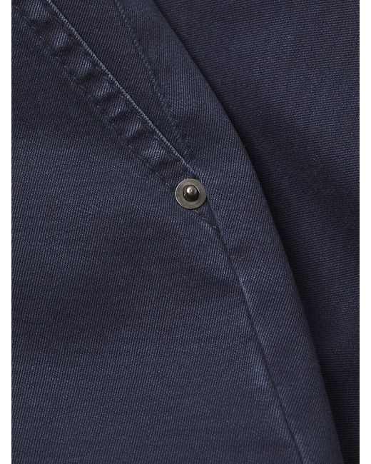 ATM Blue Painters Cotton Twill Shorts for men