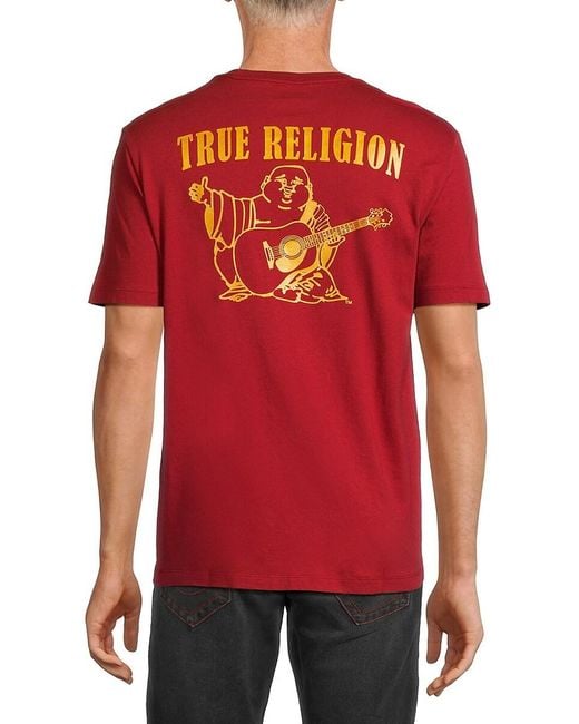 True Religion Red Logo Graphic Tee for men