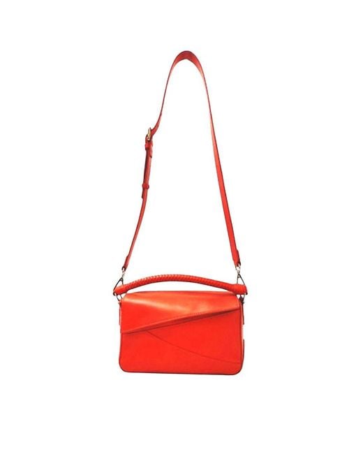 Walter Baker Red Jagger Leather Shoulder Bag