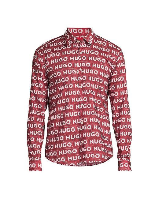 HUGO Red Ermo Monogram Shirt for men