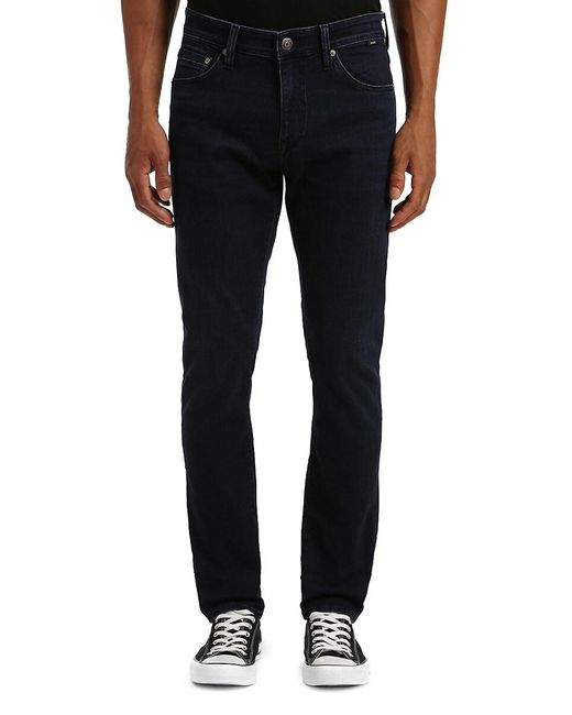 Mavi Marcus High Rise Slim Straight Jeans in Black for Men | Lyst UK