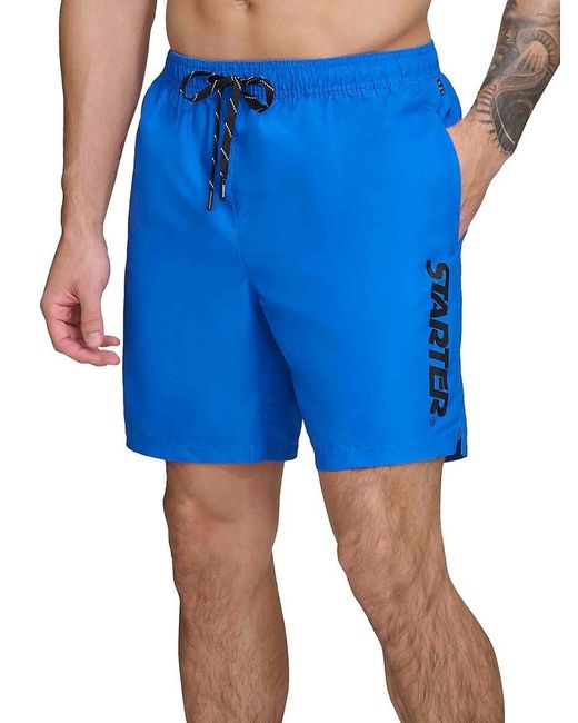 Starter White Core Volley Flat Front Shorts for men