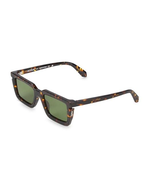 Off-White c/o Virgil Abloh Green Tucson 52Mm Rectangular Sunglasses