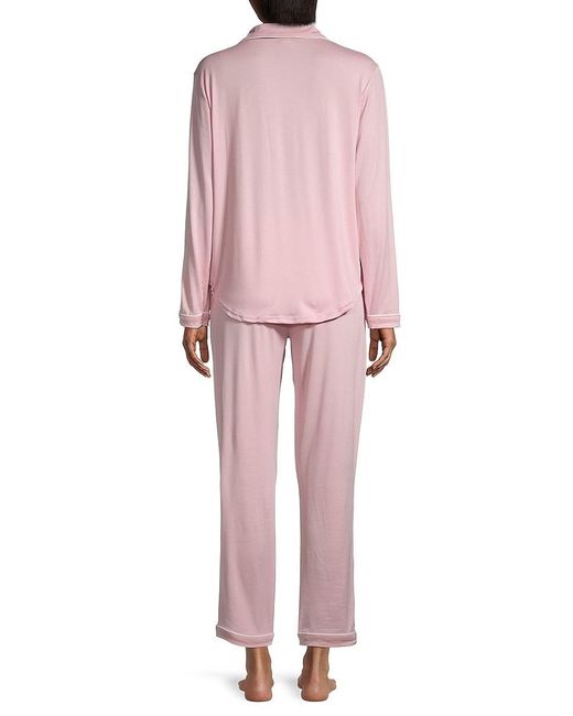 Flora Nikrooz Three Piece Floral Pyjama Set in Pink Womens Clothing Nightwear and sleepwear Pyjamas 