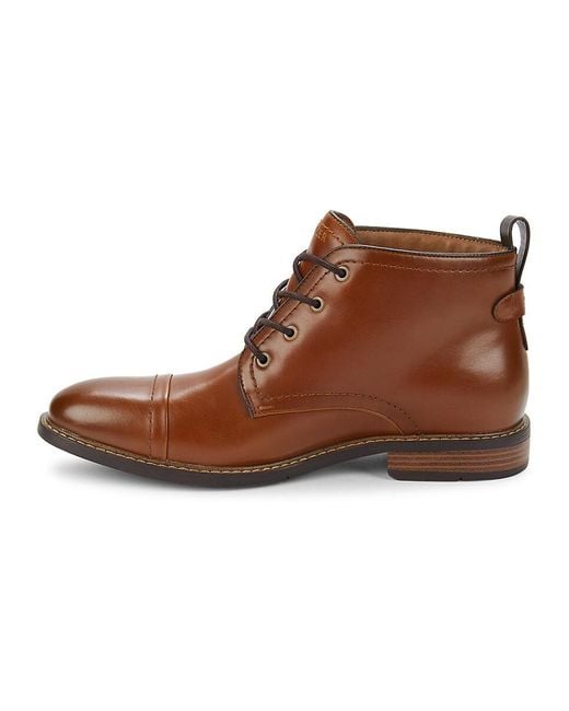 Tommy Hilfiger Cap Toe Chukka Boots in Brown for Men Lyst UK