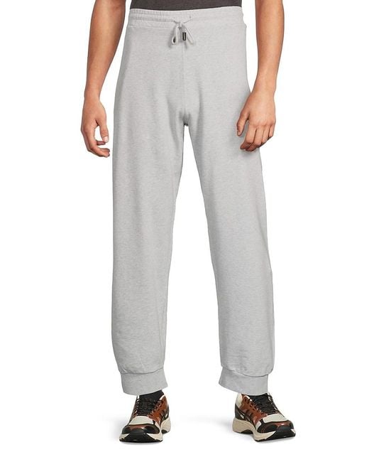 J.W. Anderson Gray Heathered Cotton Drawstring Joggers for men