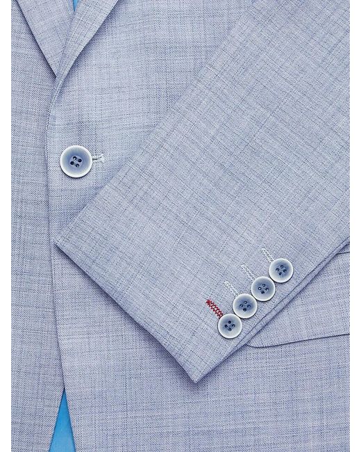 Tahari Blue Slim Fit Notch Lapel Sportcoat for men