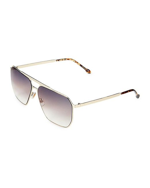 Isabel Marant Blue 56Mm Rectangle Sunglasses