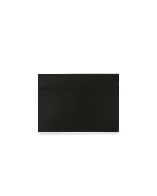 Moschino Black Logo Leather Card Holder